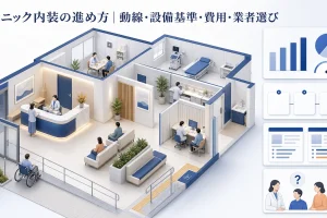 クリニック内装の進め方|動線・設備基準・費用・業者選び