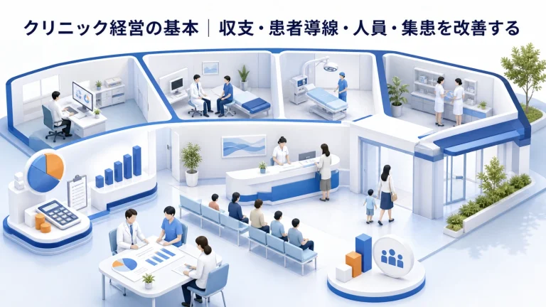 クリニック経営の基本｜収支・患者導線・人員・集患を改善する