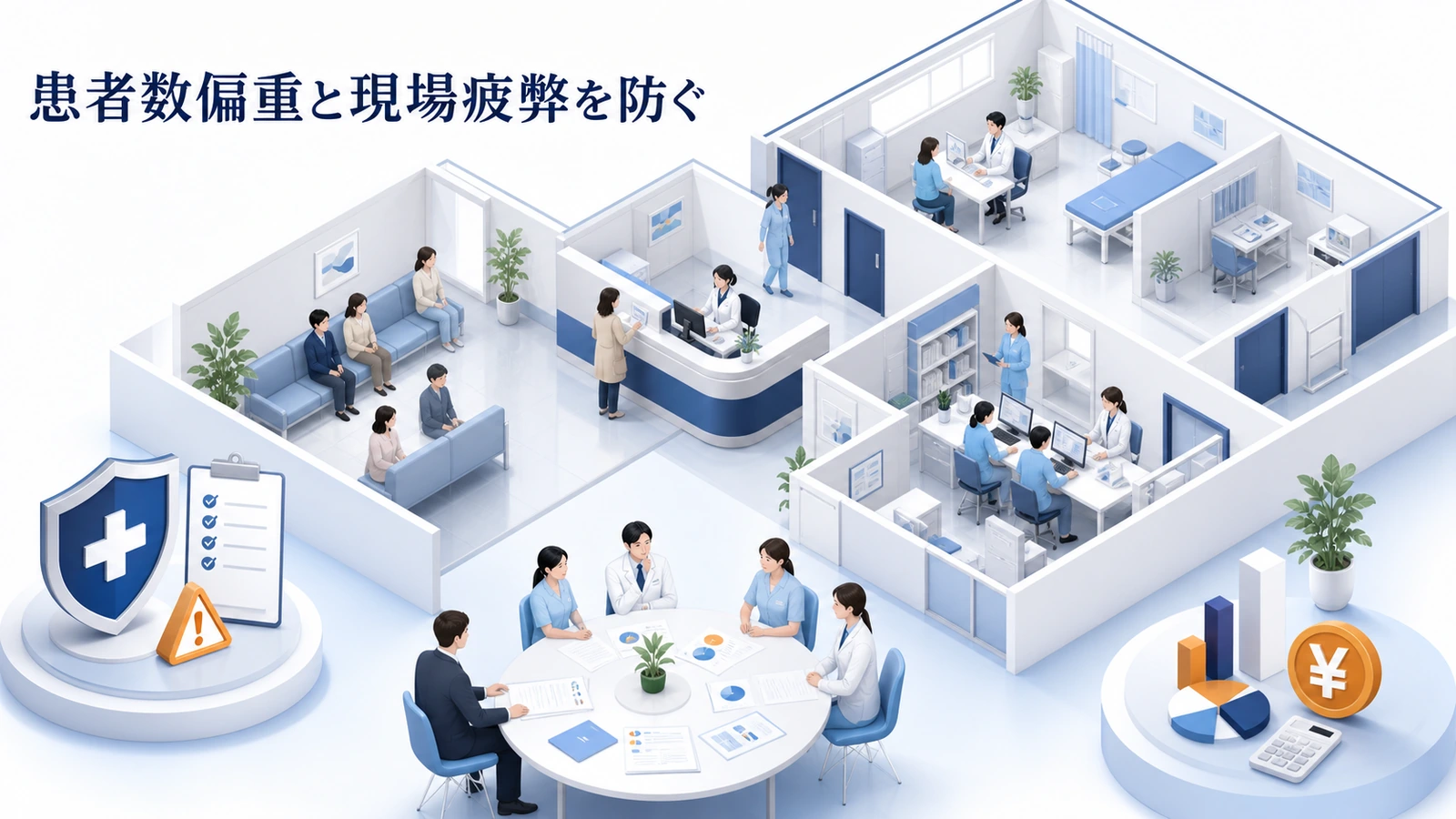 患者数偏重と現場疲弊を防ぐ