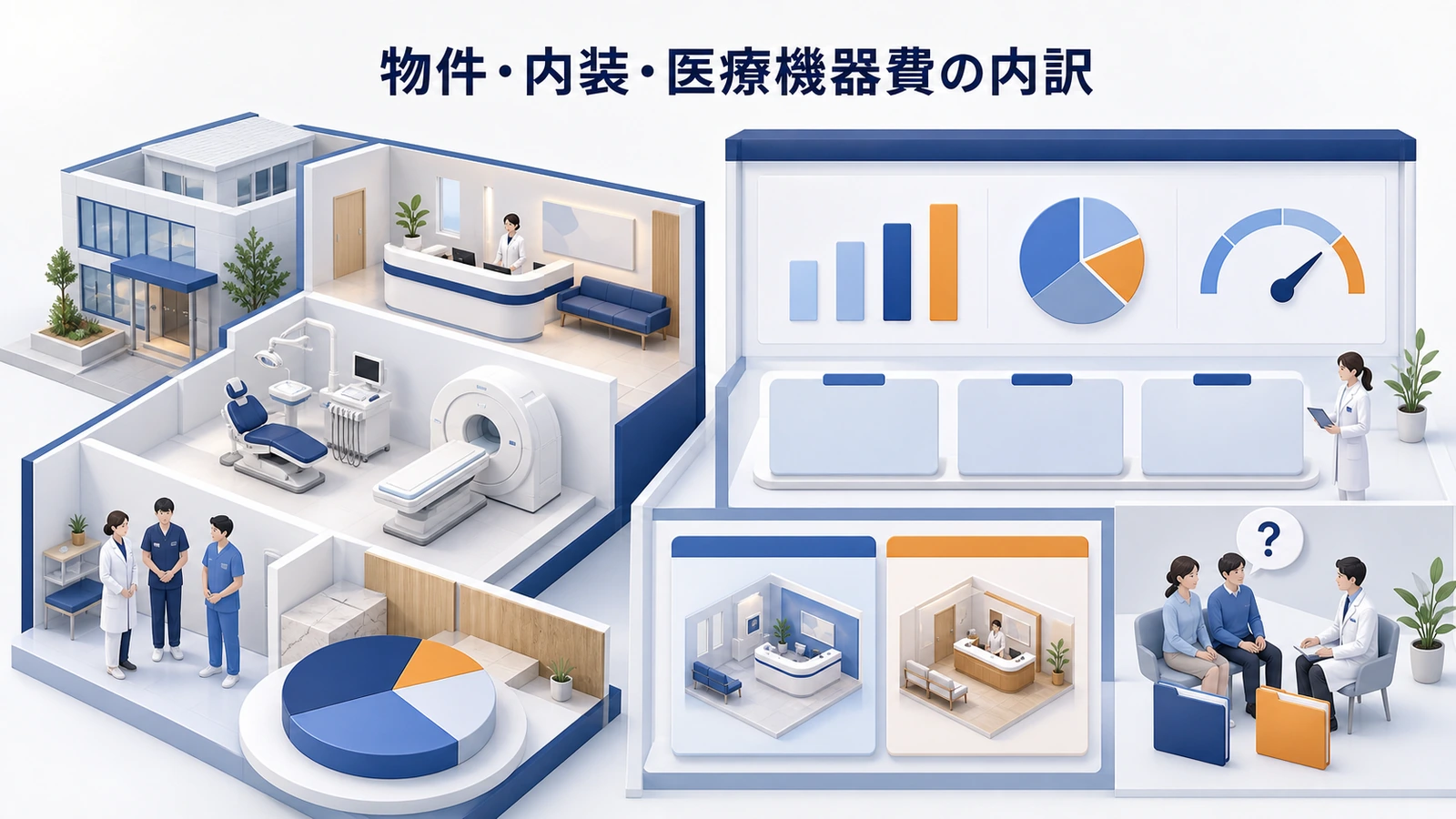 物件・内装・医療機器費の内訳