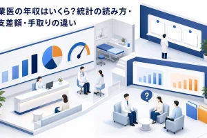 開業医の年収はいくら?統計の読み方・収支差額・手取りの違い