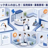 クリニック求人の出し方|採用媒体・募集要項・面接・定着