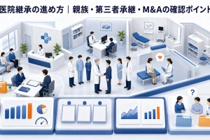 医院継承の進め方|親族・第三者承継・M&Aの確認ポイント