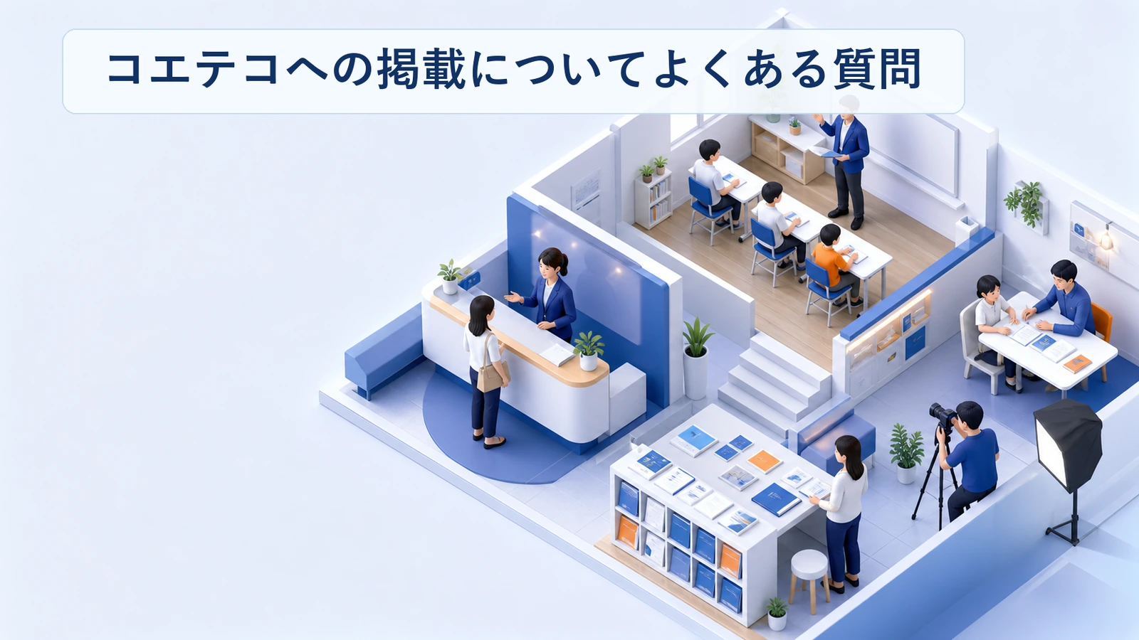コエテコへの掲載に関するよくある質問と回答をまとめた図解