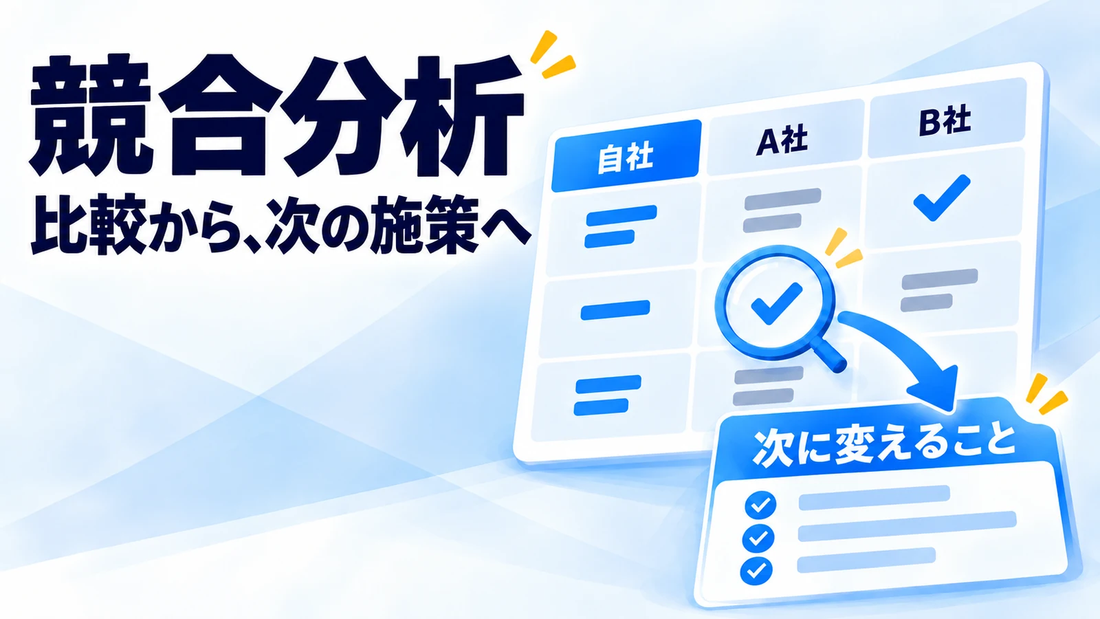 競合分析の手順と、10のフレームワークを確認する