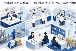 化粧品OEMの進め方｜委託先選び・許可・処方・品質・費用