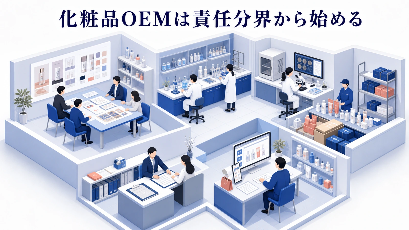化粧品OEMは責任分界から始める