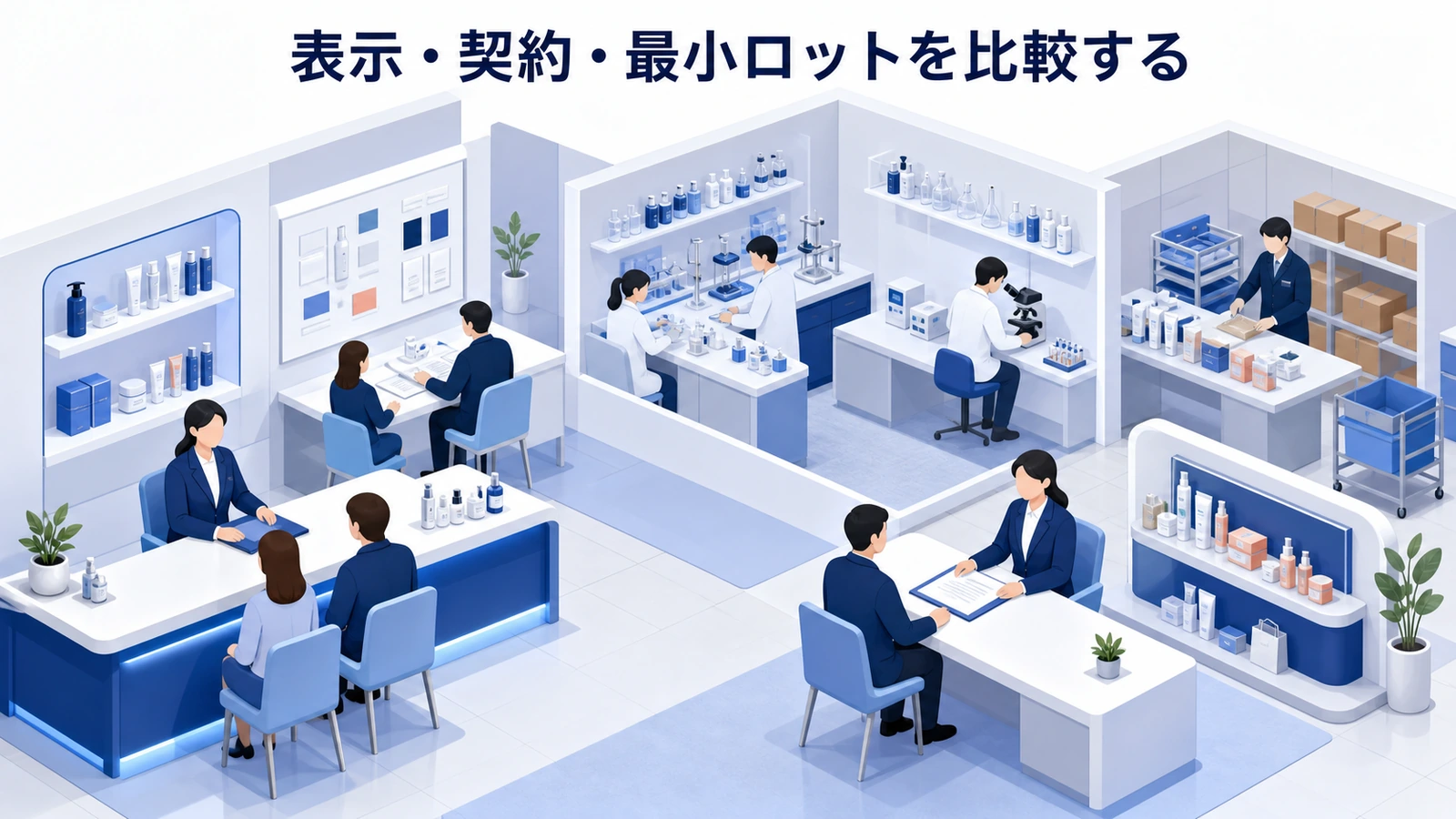 表示・契約・最小ロットを比較する