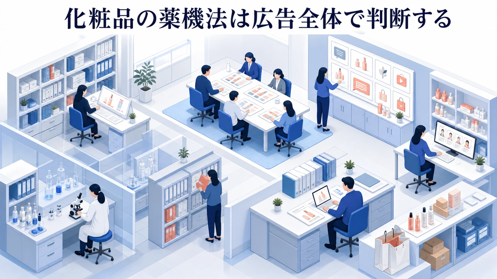 化粧品の薬機法は広告全体で判断する