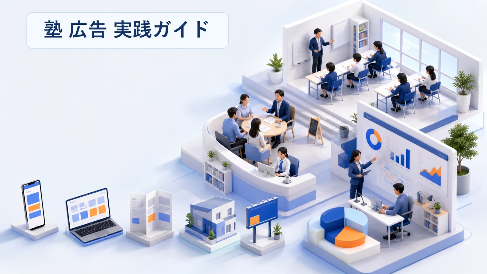 塾広告の出し方｜媒体の役割分担と予算配分の決め方