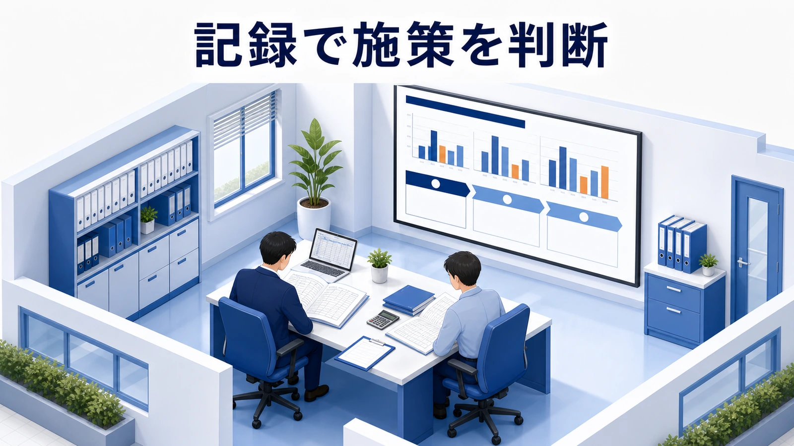 塾集客の記録の取り方と継続の判断基準を整理した図解