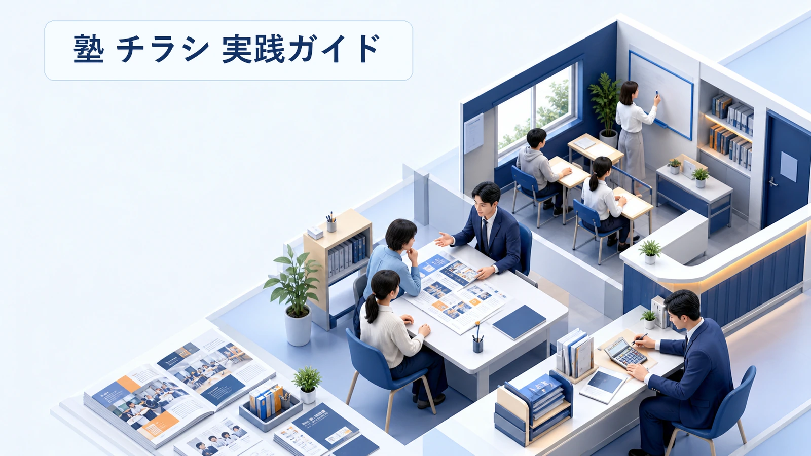塾チラシの作り方｜紙面の並び順と体験申込への導線設計
