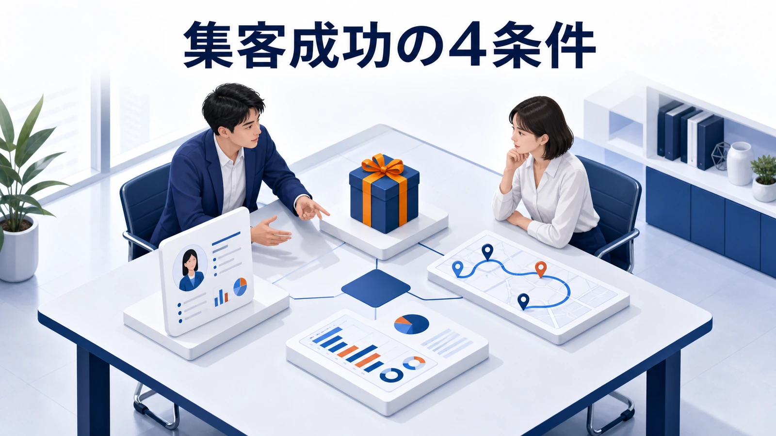 狙う顧客、提案、導線、計測をそろえる集客成功の4条件