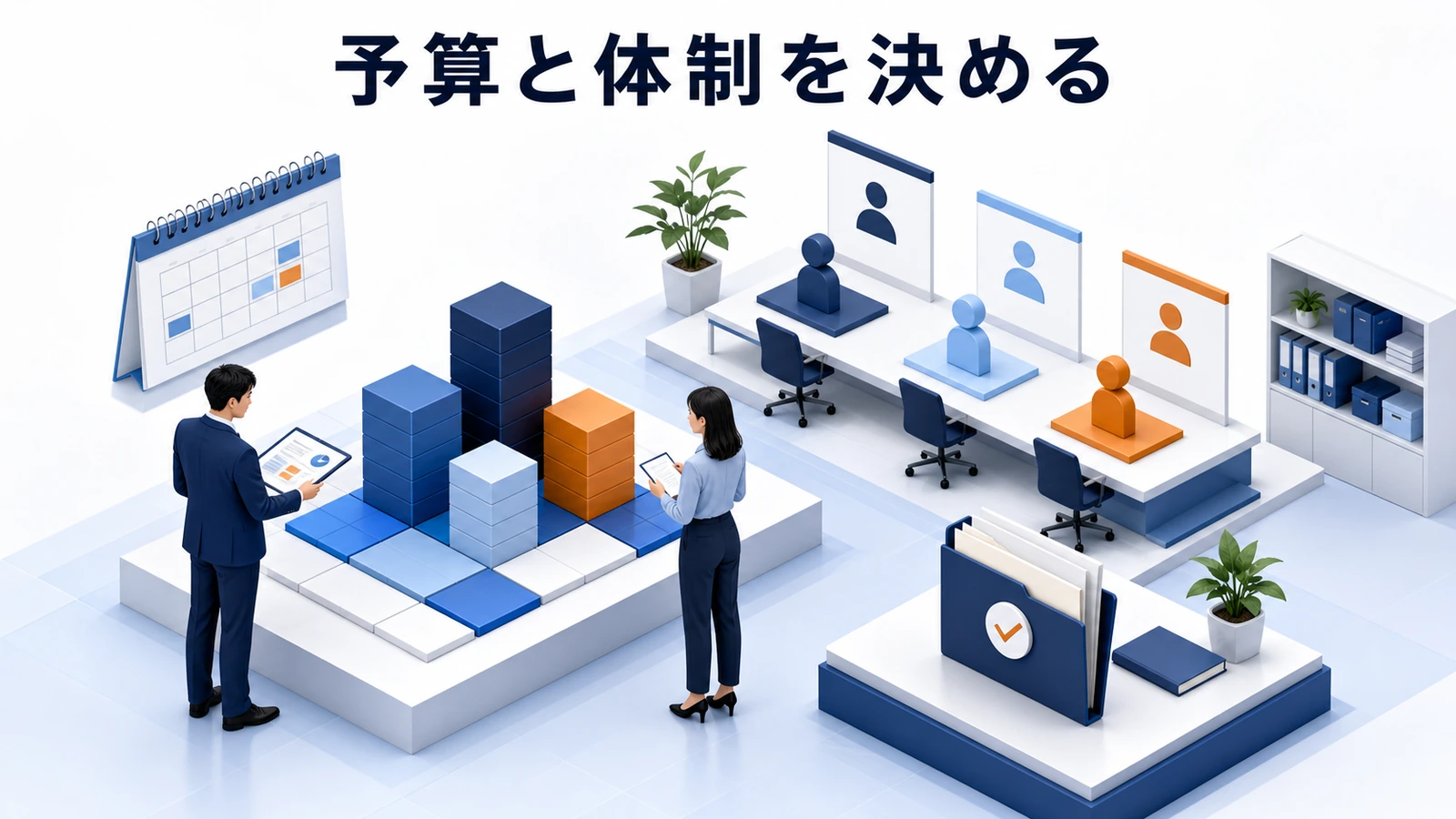 広告費、制作費、運営工数、計測費を配分する集客予算と体制