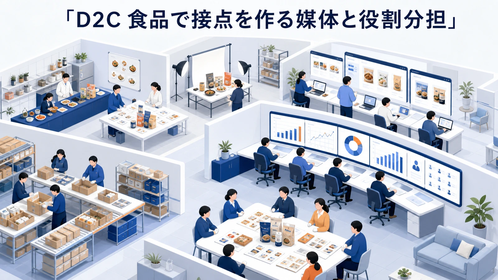 D2C 食品で接点を作る媒体と役割分担