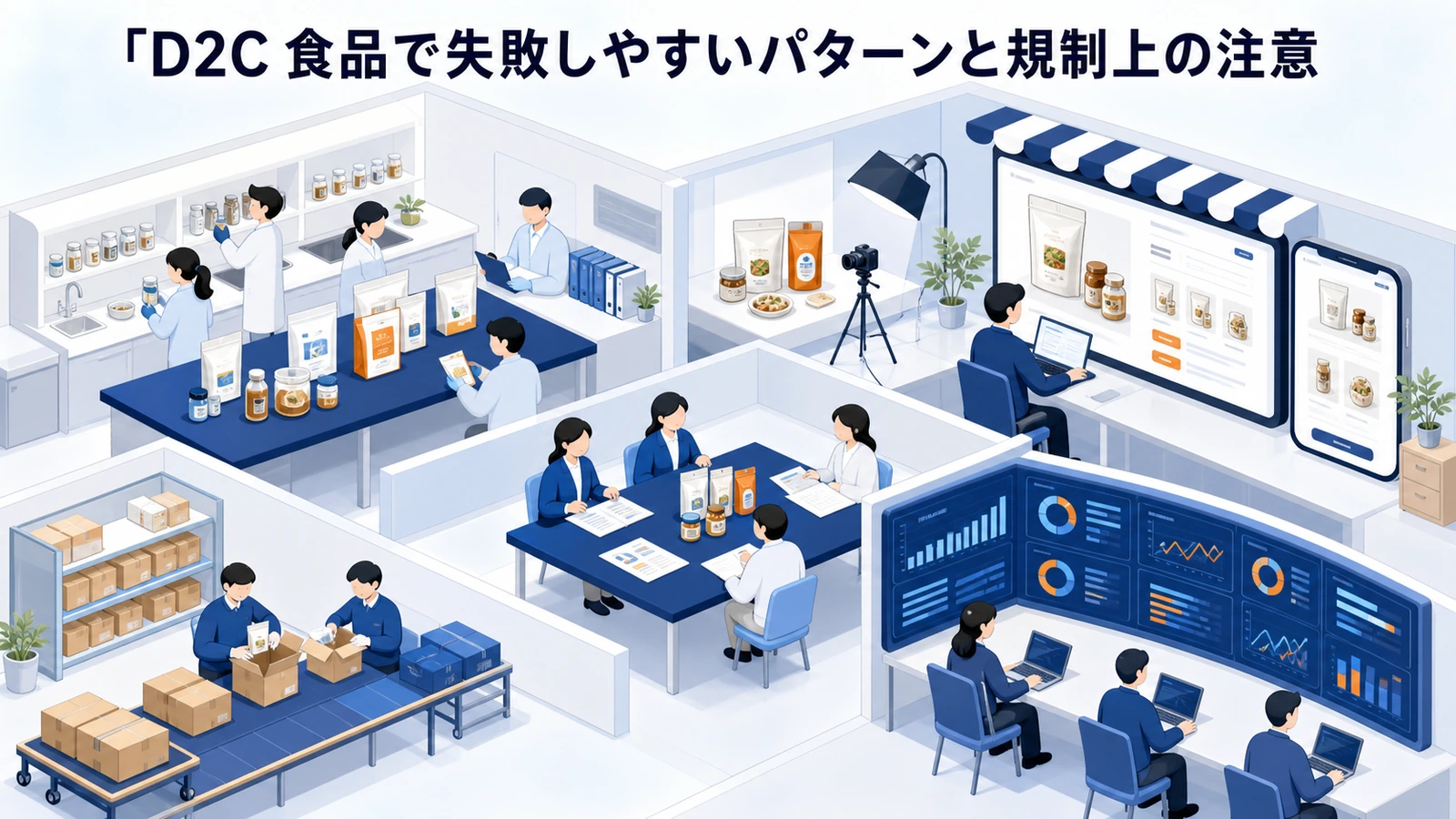 D2C 食品で失敗しやすいパターンと規制上の注意