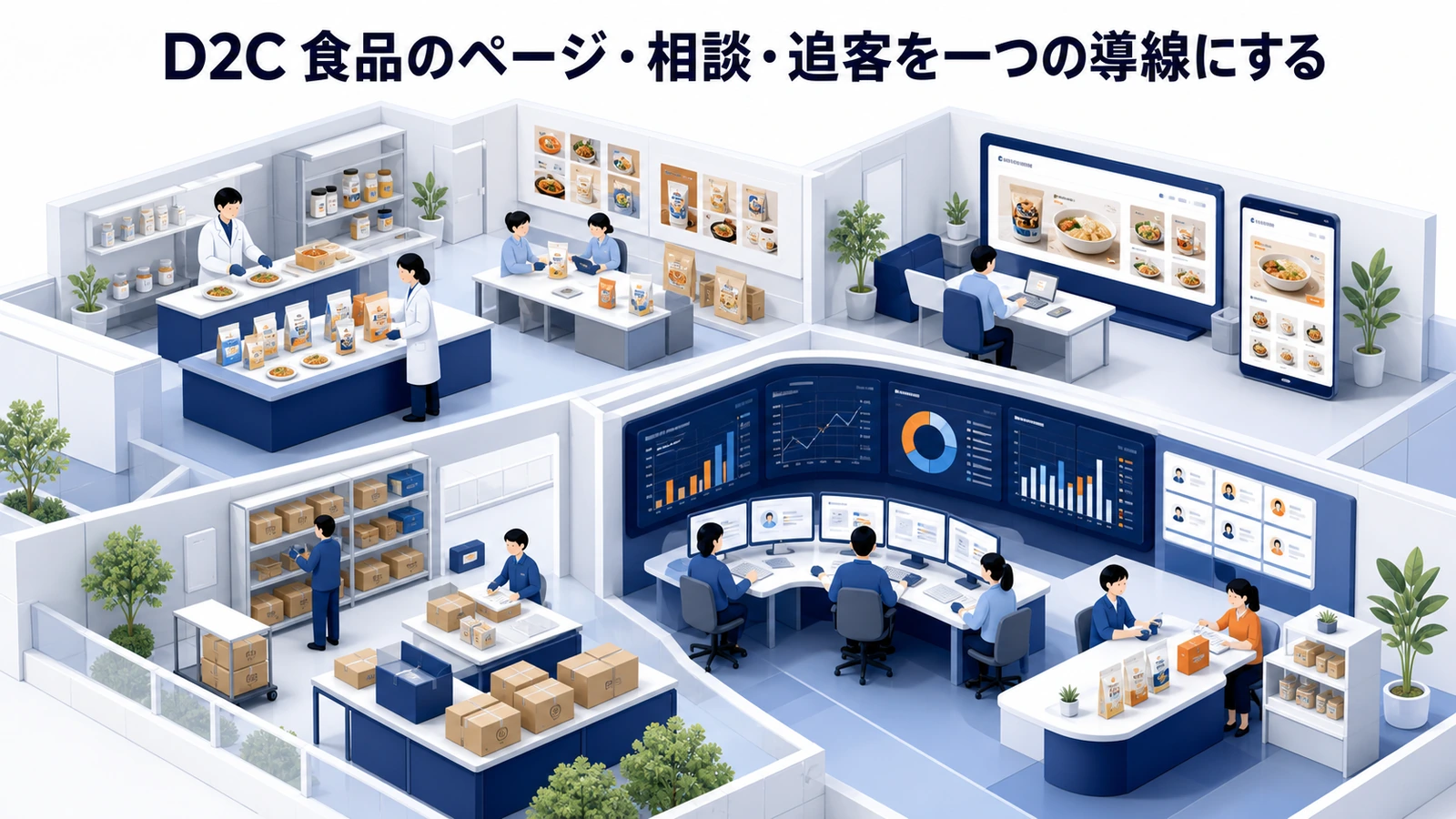 D2C 食品のページ・相談・追客を一つの導線にする
