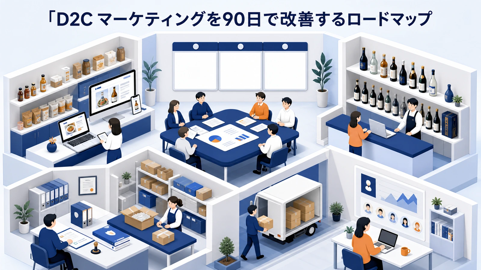 D2C マーケティングを90日で改善するロードマップ