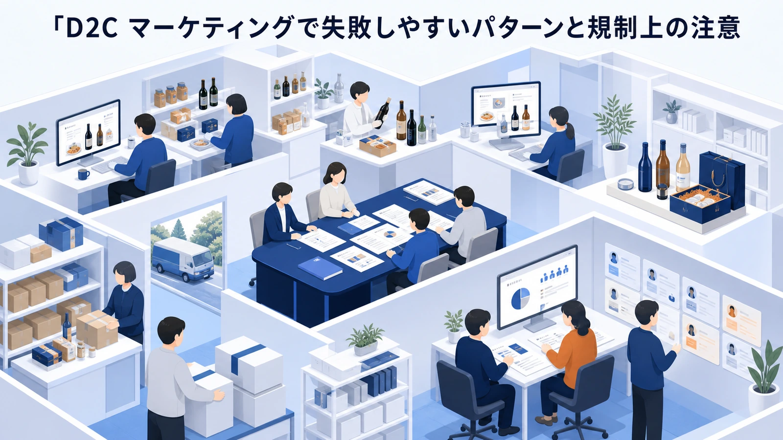 D2C マーケティングで失敗しやすいパターンと規制上の注意