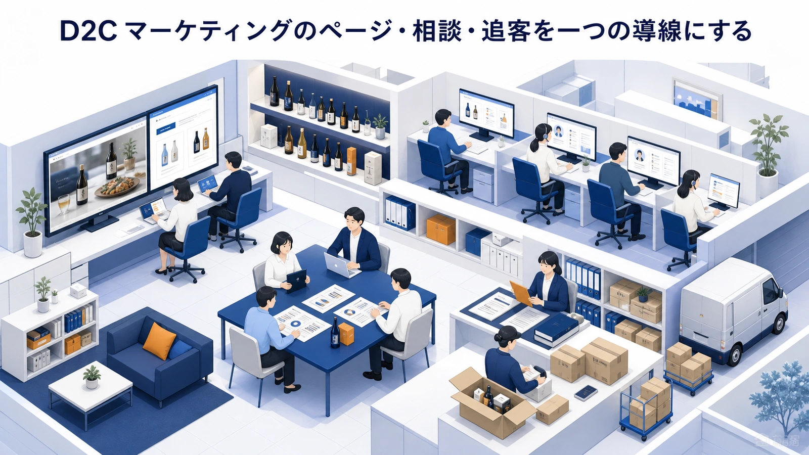 D2C マーケティングのページ・相談・追客を一つの導線にする