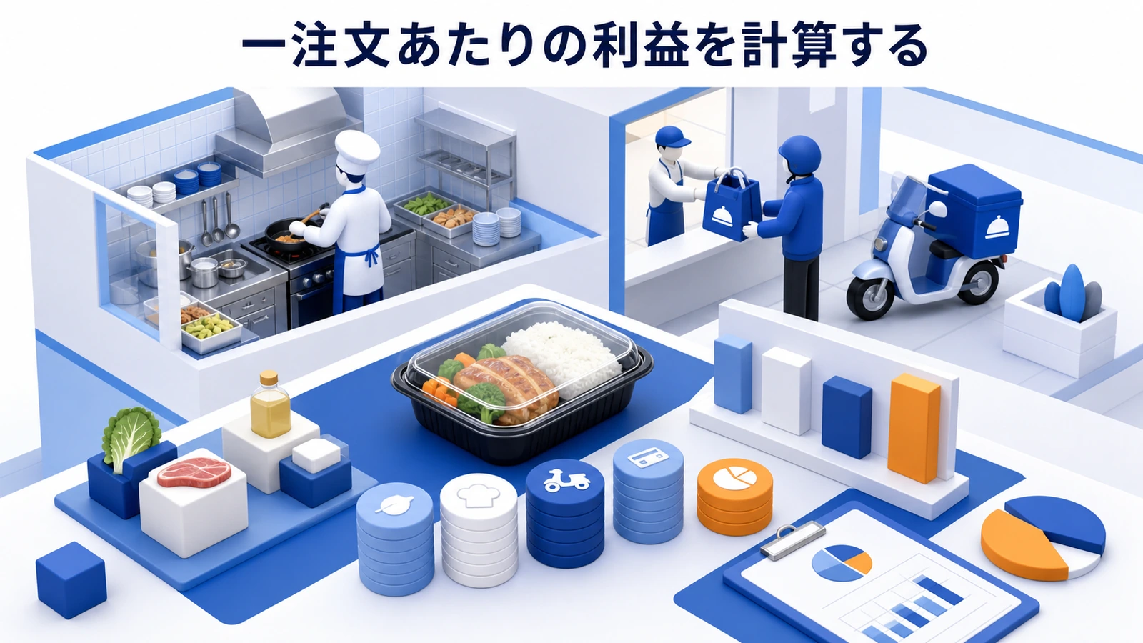 一注文あたりの利益を計算する