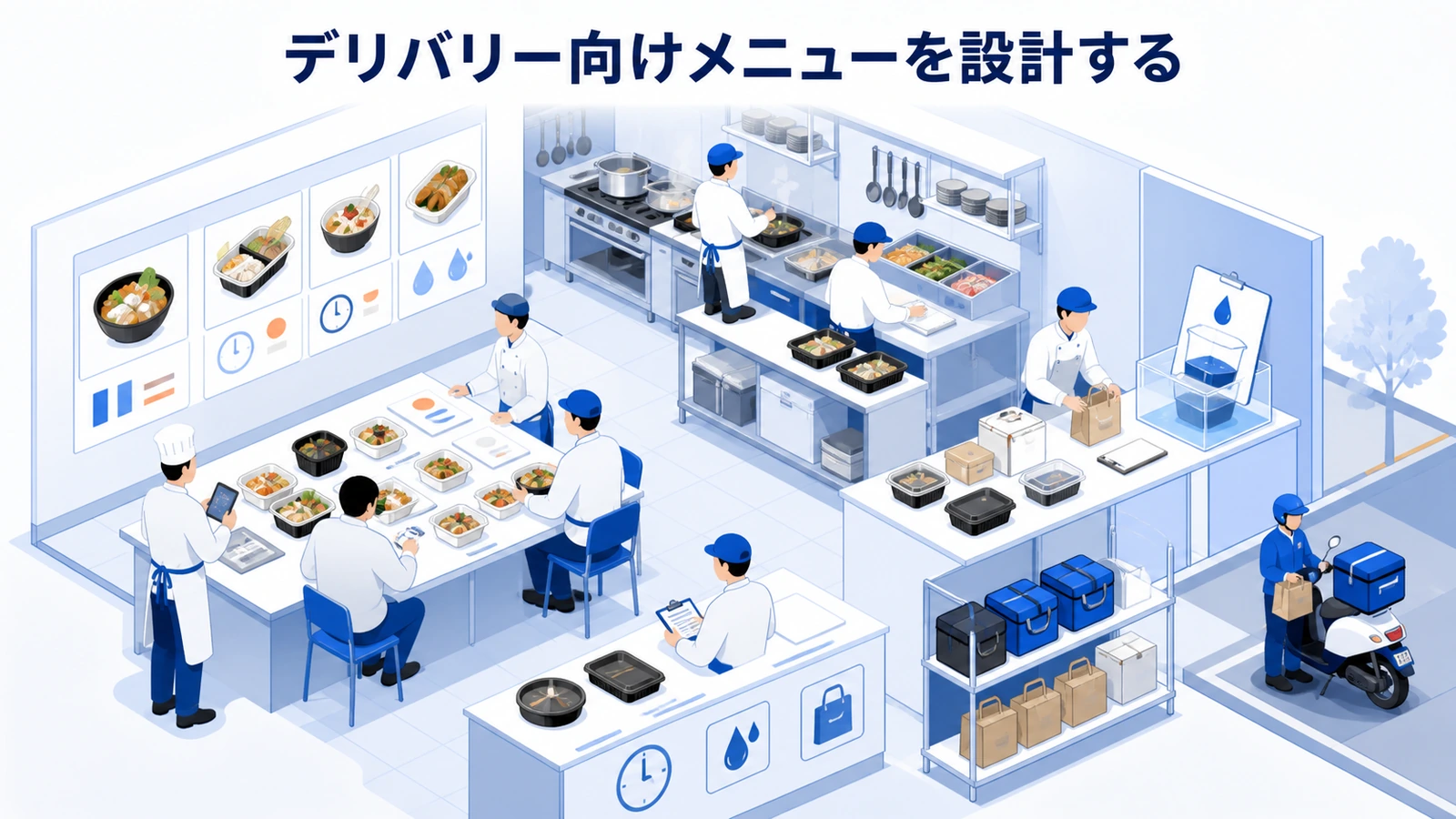デリバリー向けメニューを設計する
