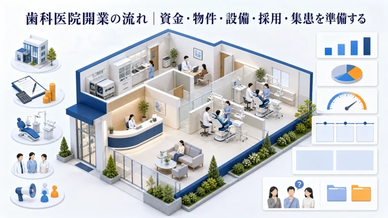 歯科医院開業の流れ|資金・物件・設備・採用・集患を準備する
