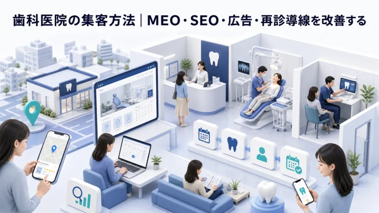 歯科医院の集客方法|MEO・SEO・広告・再診導線を改善する