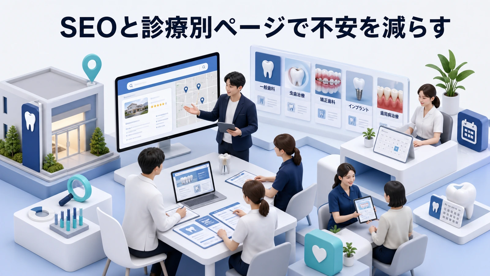 SEOと診療別ページで不安を減らす