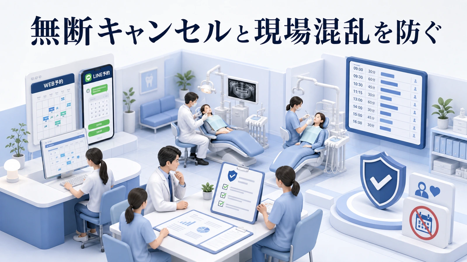 無断キャンセルと現場混乱を防ぐ