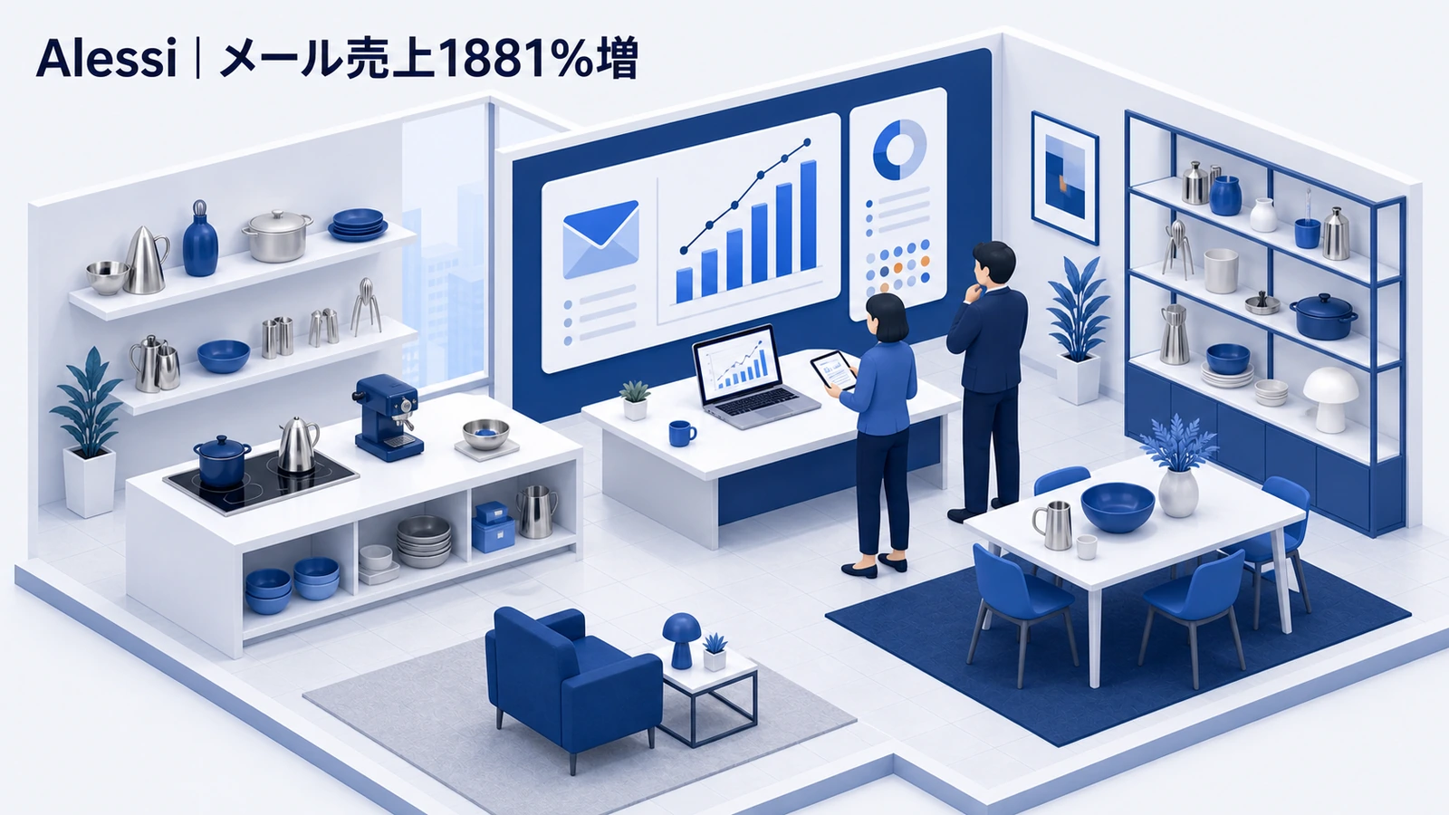 Alessiがメールマーケティングで売上1881%増を実現した事例イメージ