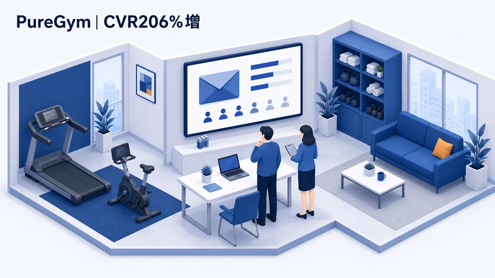 PureGymがリターゲティングメールでコンバージョン率206%増を実現した事例イメージ