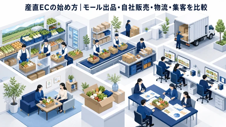 産直ECの始め方|モール出品・自社販売・物流・集客を比較