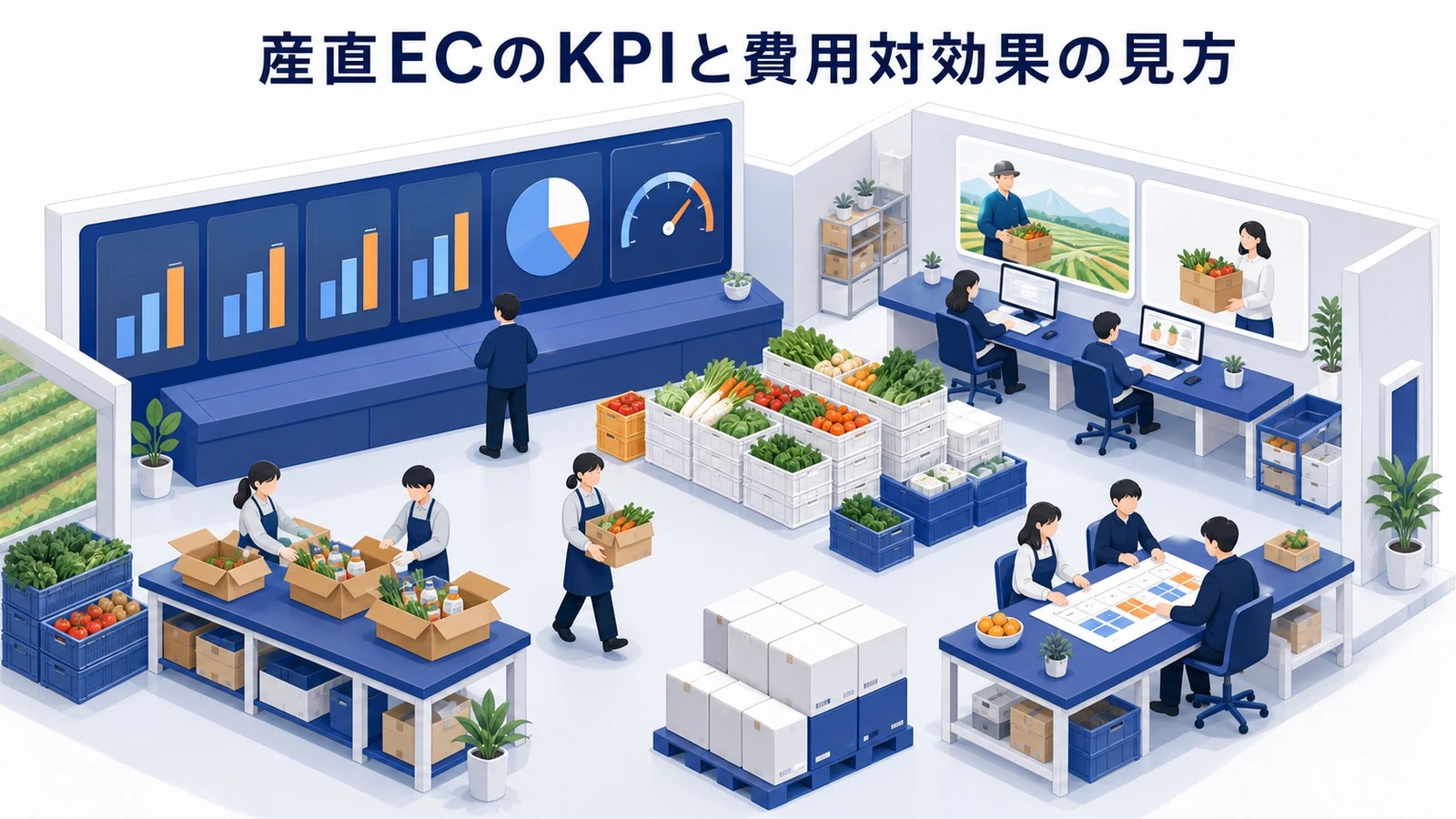 産直ECのKPIと費用対効果の見方