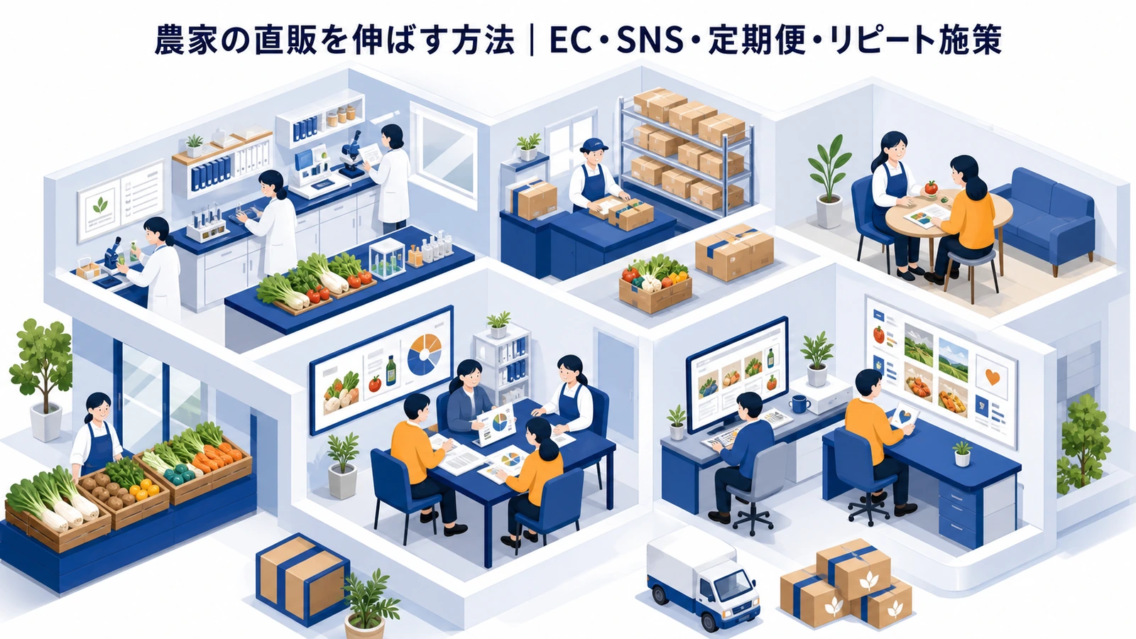 農家の直販を伸ばす方法｜EC・SNS・定期便・リピート施策