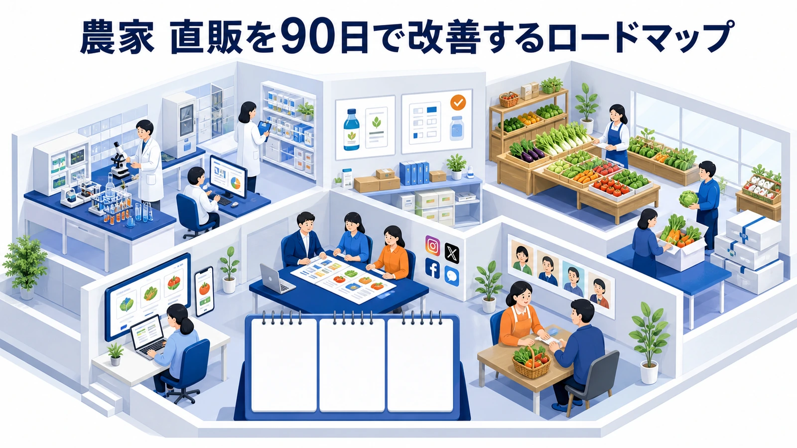 農家 直販を90日で改善するロードマップ