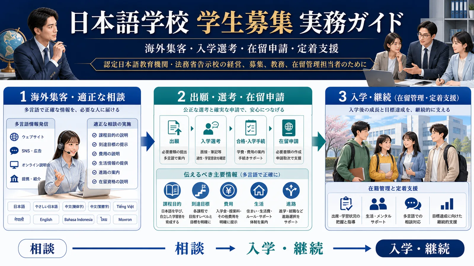 日本語学校の学生募集方法｜海外集客・入学選考・在留申請・定着支援 Image 2.0