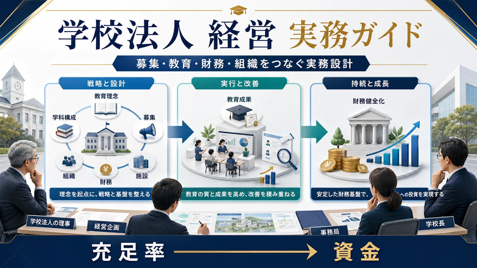 学校法人経営の改善方法｜募集・教育・財務・組織をつなぐ実務設計 Image 2.0