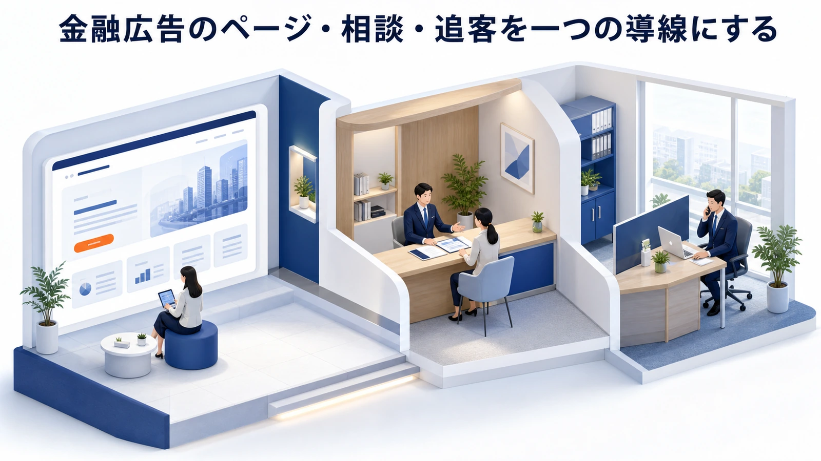 金融広告のページ・相談・追客を一つの導線にする