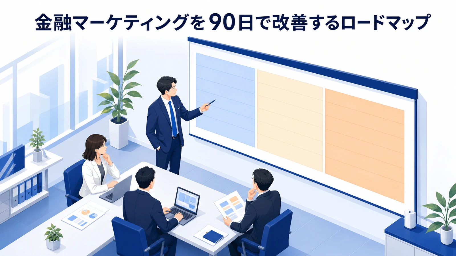 金融マーケティングを90日で改善するロードマップ