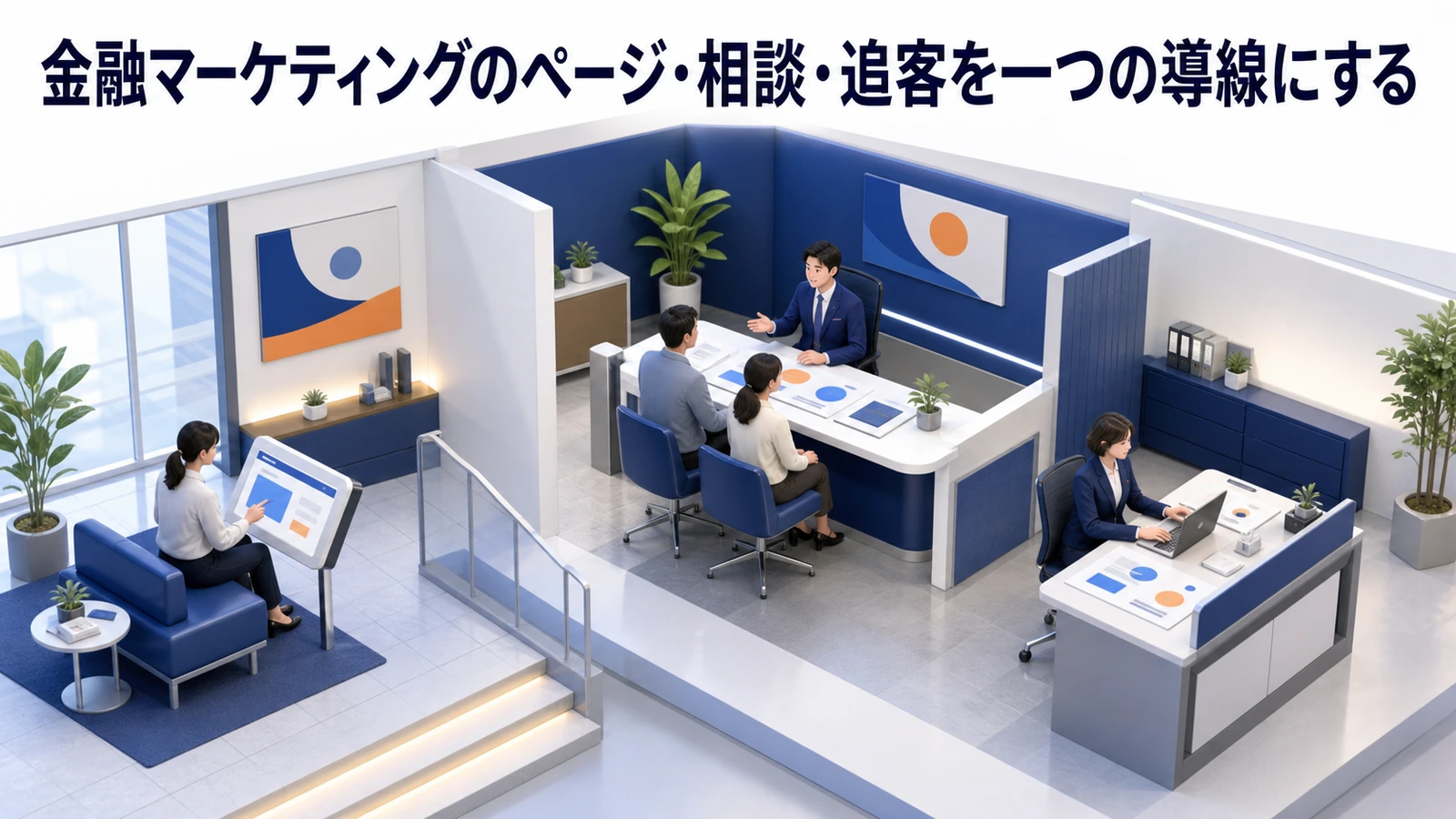 金融マーケティングのページ・相談・追客を一つの導線にする