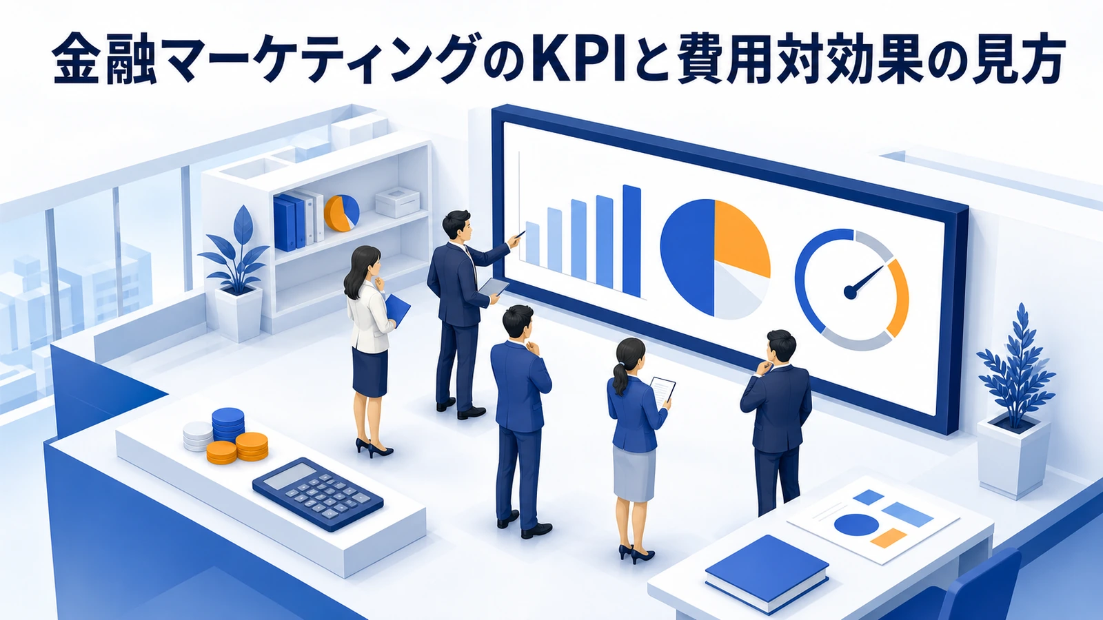 金融マーケティングのKPIと費用対効果の見方