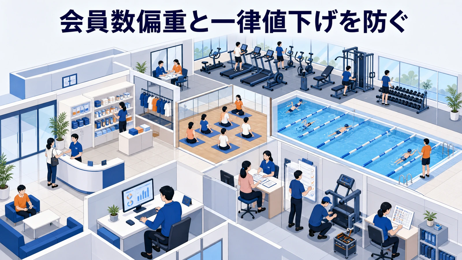 会員数偏重と一律値下げを防ぐ