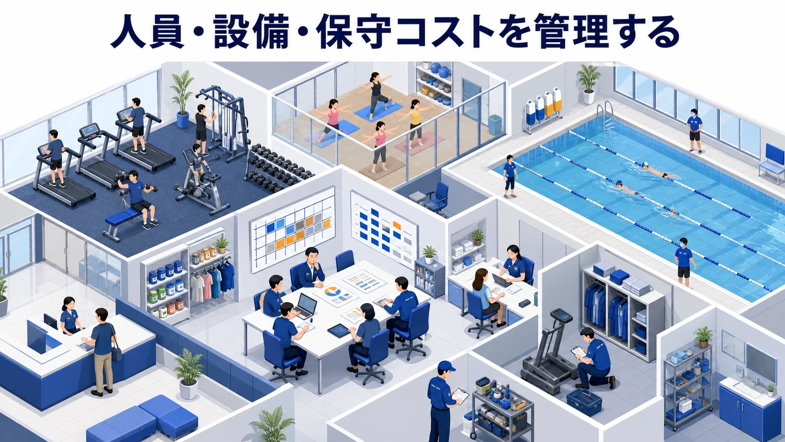 人員・設備・保守コストを管理する