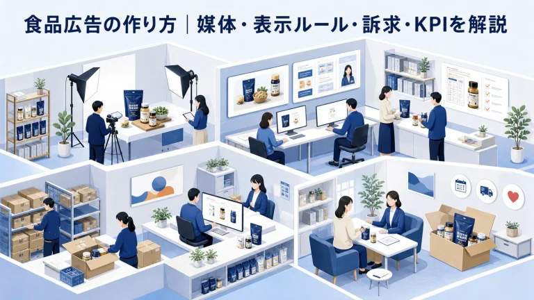 食品広告の作り方|媒体・表示ルール・訴求・KPIを解説