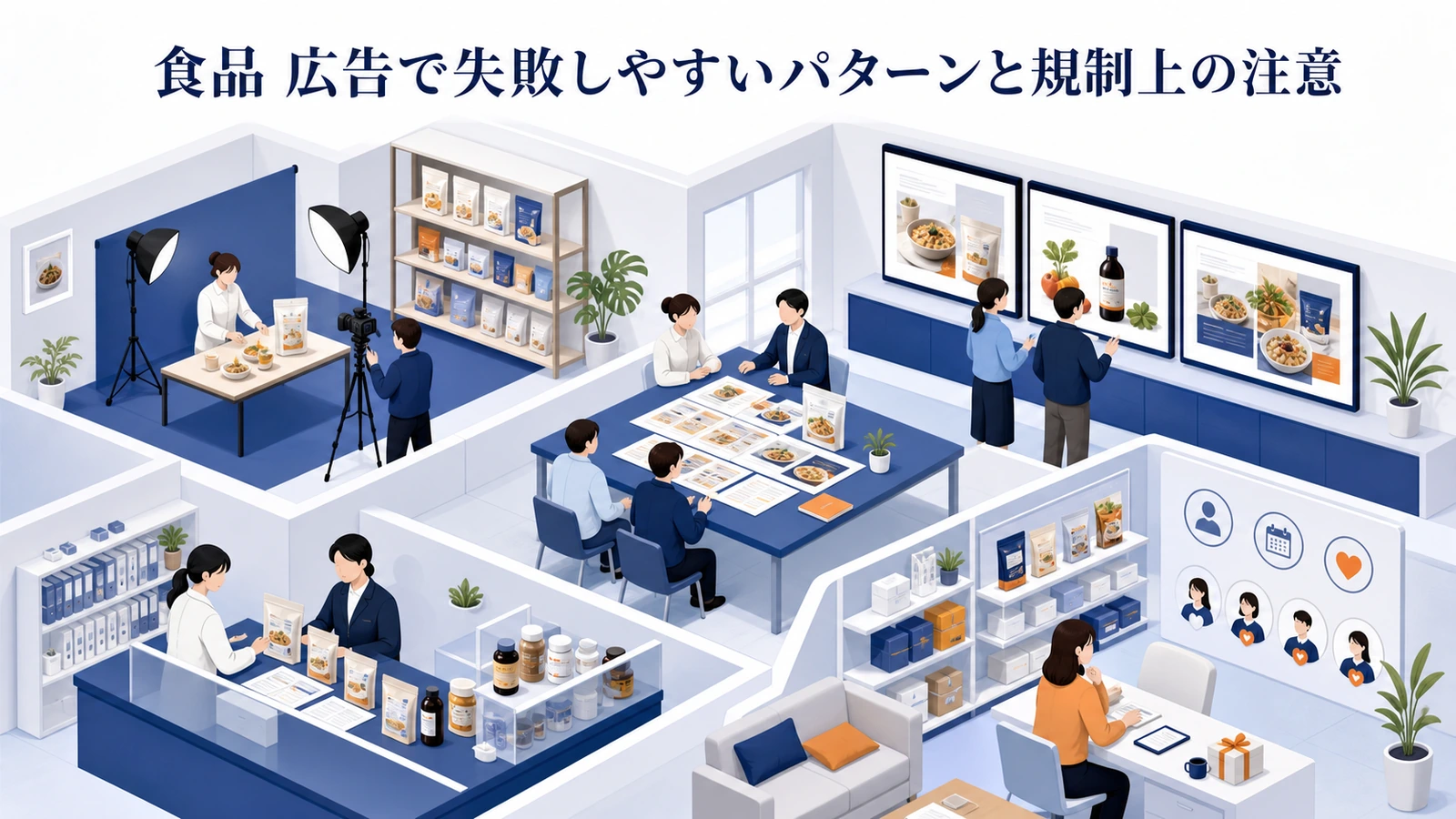 食品 広告で失敗しやすいパターンと規制上の注意