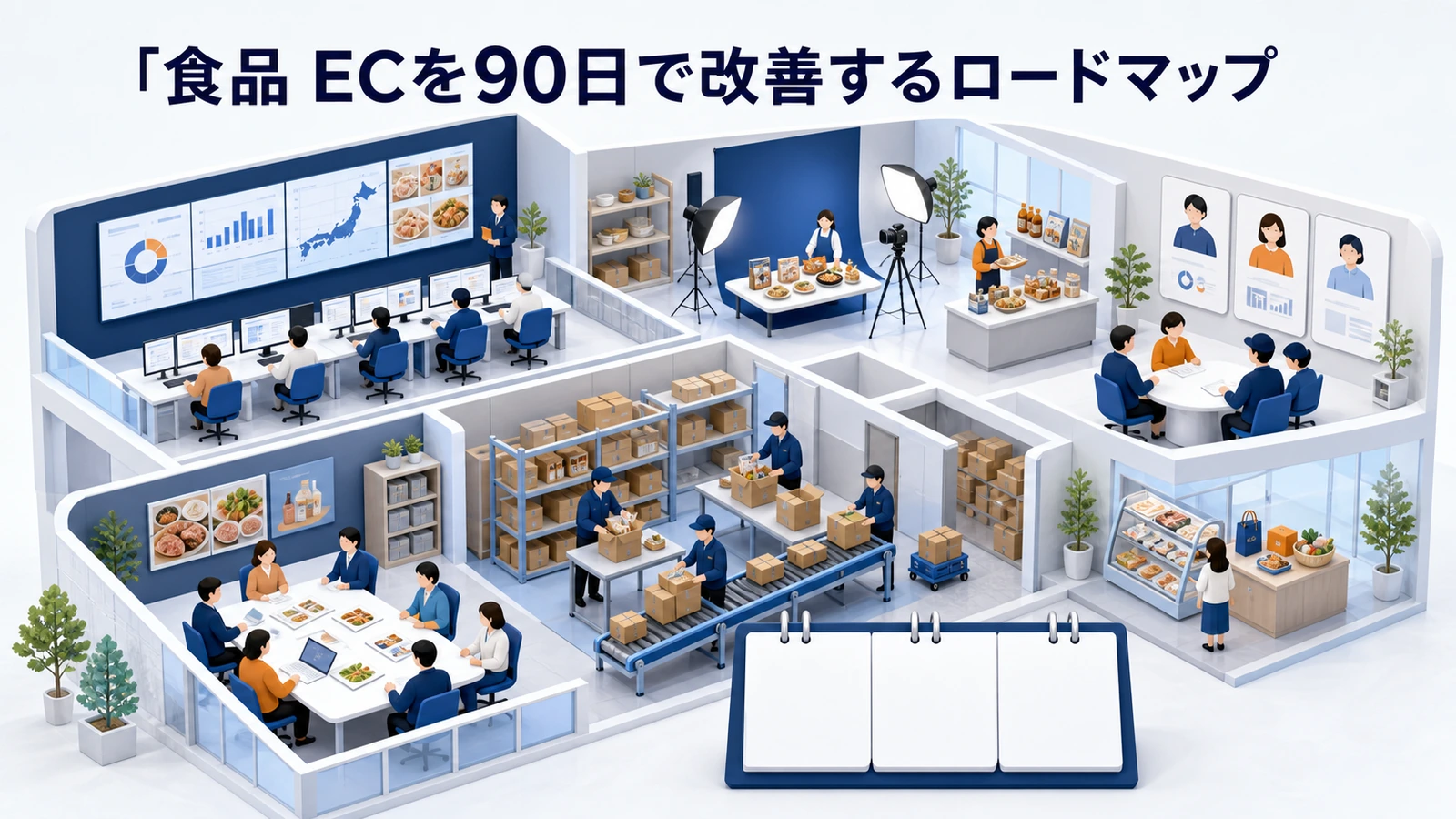 食品 ECを90日で改善するロードマップ