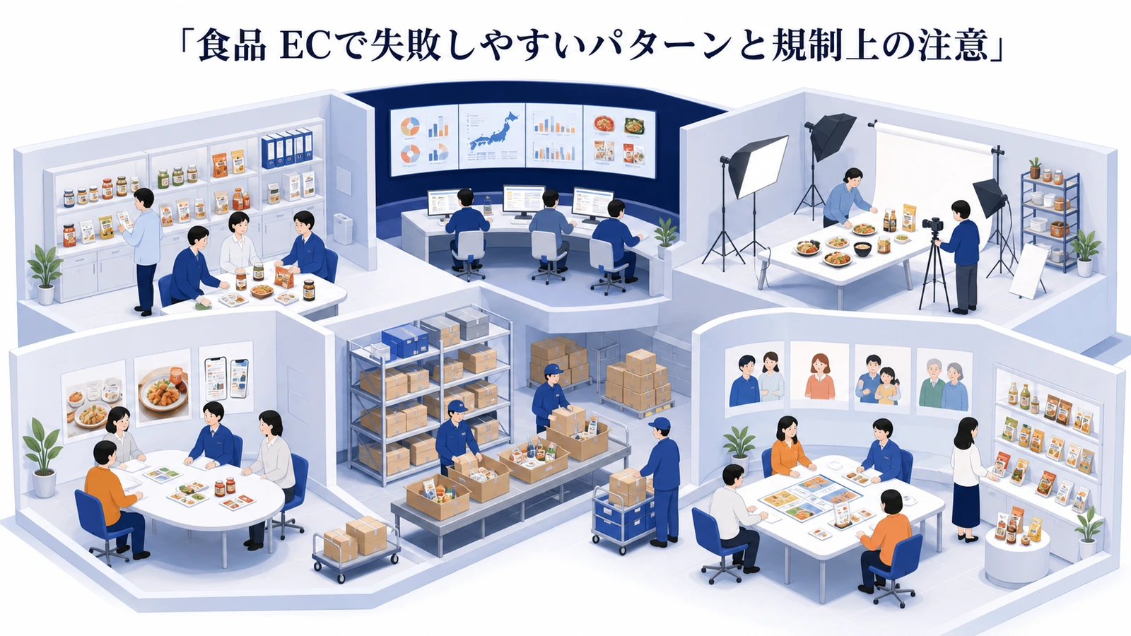 食品 ECで失敗しやすいパターンと規制上の注意