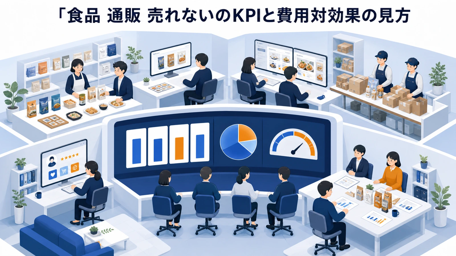 食品 通販 売れないのKPIと費用対効果の見方