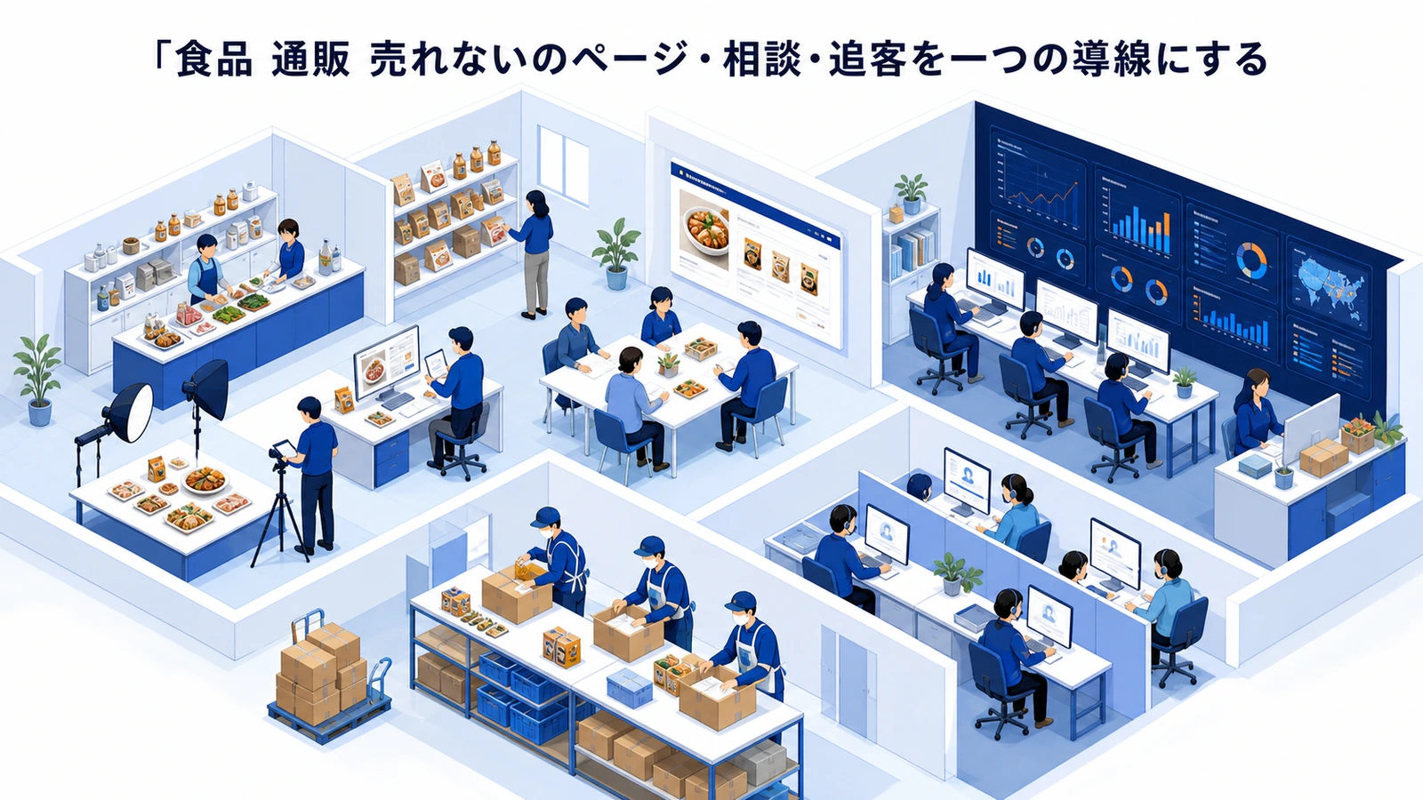 食品 通販 売れないのページ・相談・追客を一つの導線にする